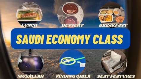 Saudi Economy Class Overview: Seating, Musallah INSIDE plane .